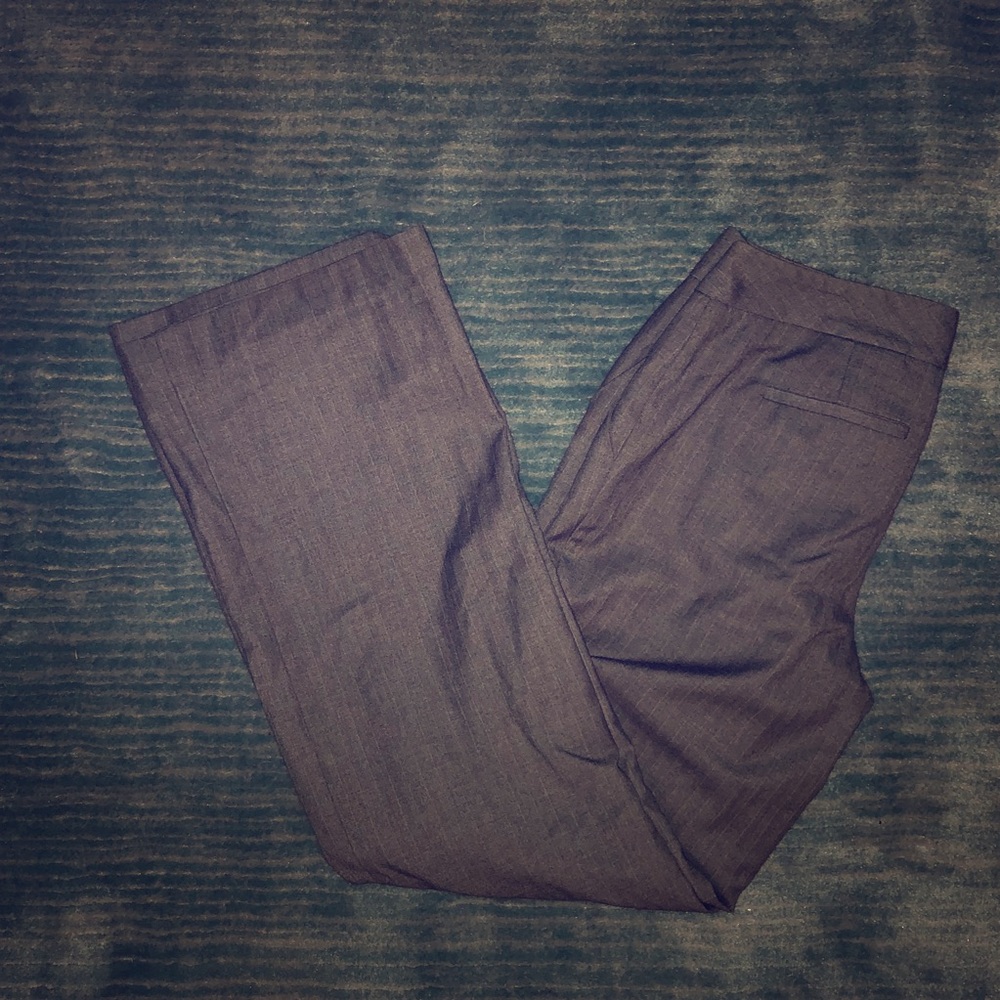 [Calvin Klein] grey pinstripe trousers